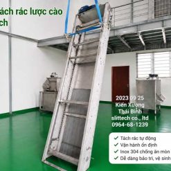 Máy tách rác lược cào – Giải pháp xử lý rác thô hiệu quả cho hệ thống nước thải